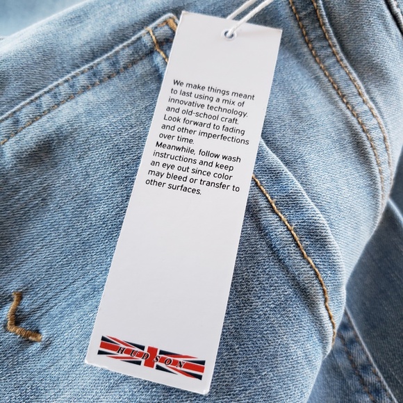 Hudson Wide Leg Denim Jeans Size 27 NEW! - Picture 8 of 14